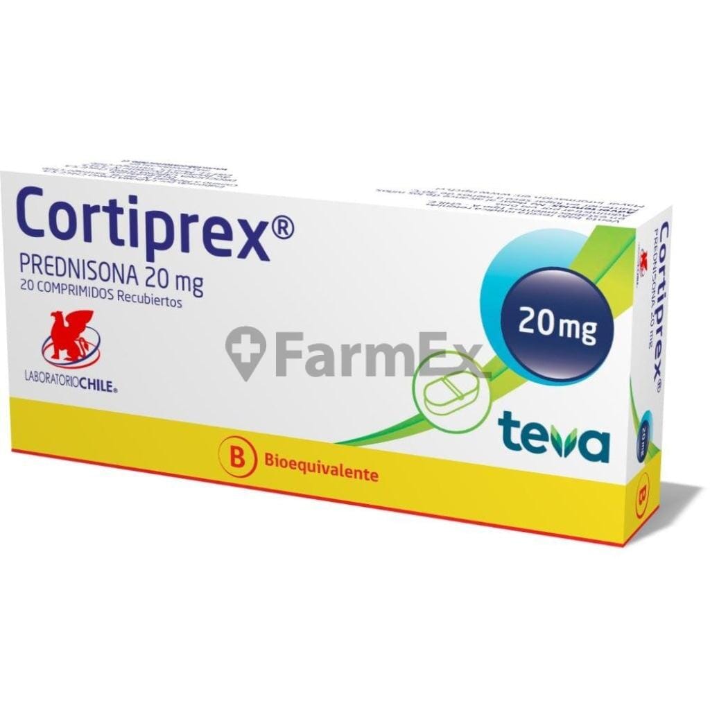 Cortiprex 20 mg x 20 comprimidos susc-1 de 4 meses Farmex-Suscripciones-Persistente